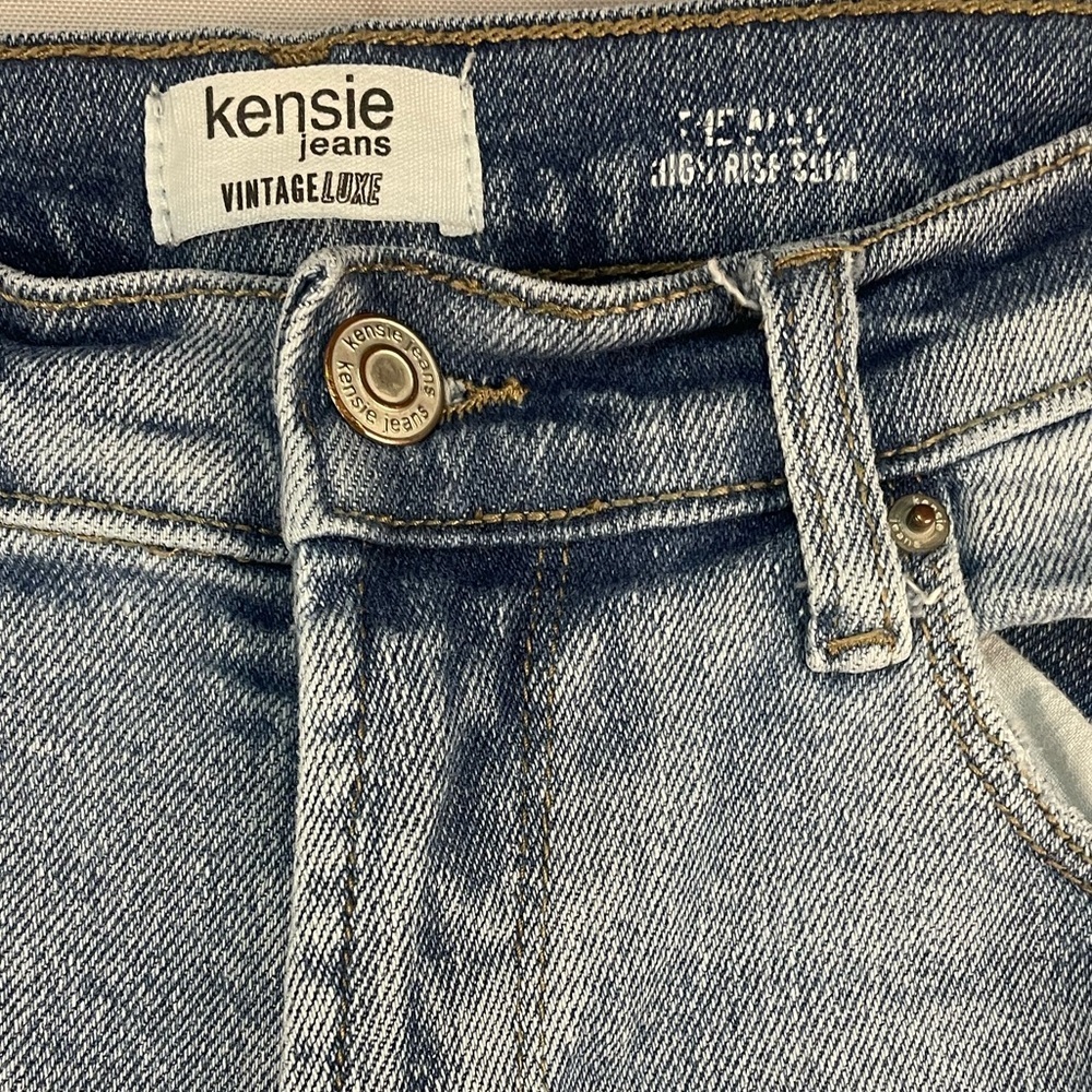 Kenzie’s Vintage High Rise Slim Jeans With Frayed Hems And Distressing. — image 3 of 5